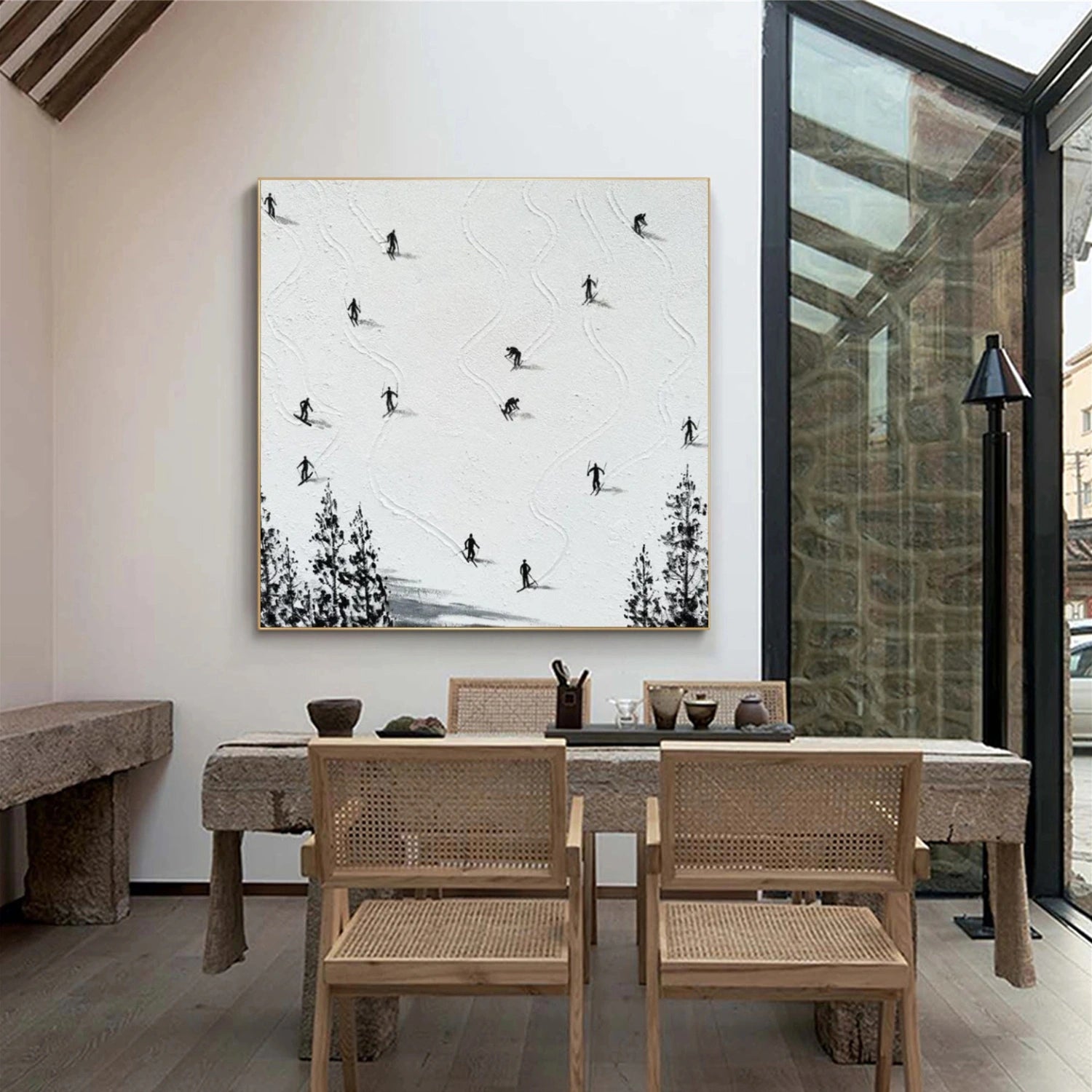 Skiing Sport Wall Art #SA060