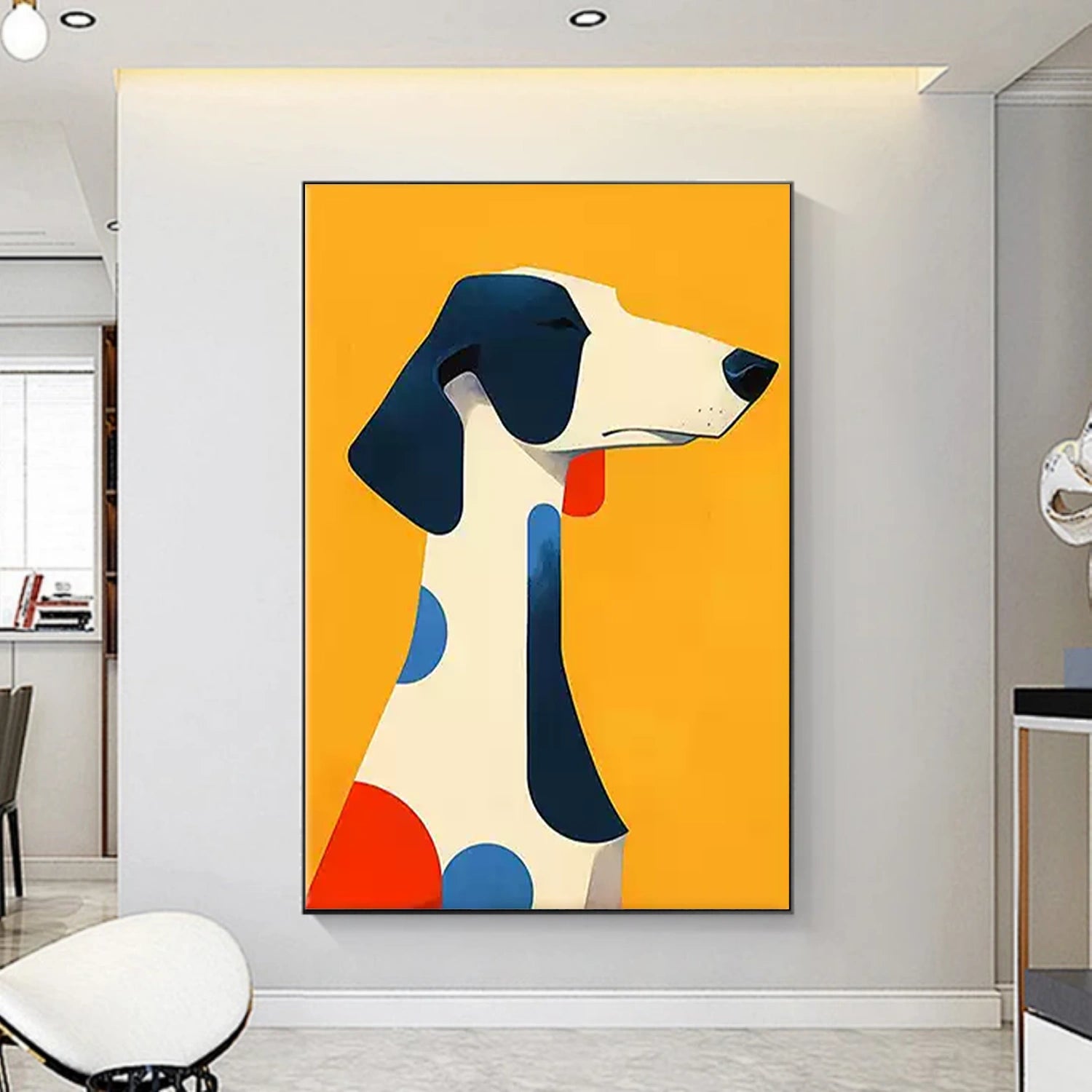 Abstract Animal Dog Wall Art #AL103