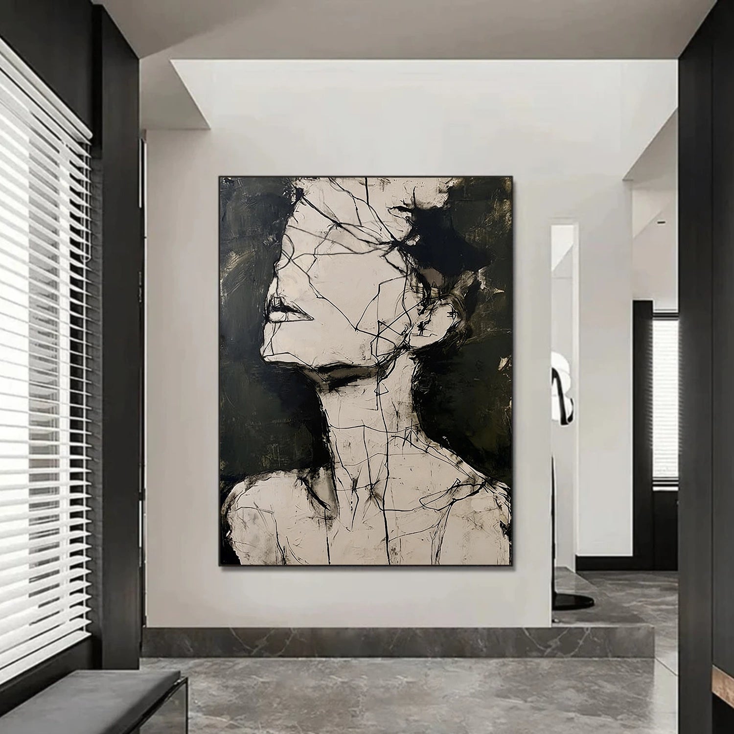 Abstract Portrait Wall Art #AP107