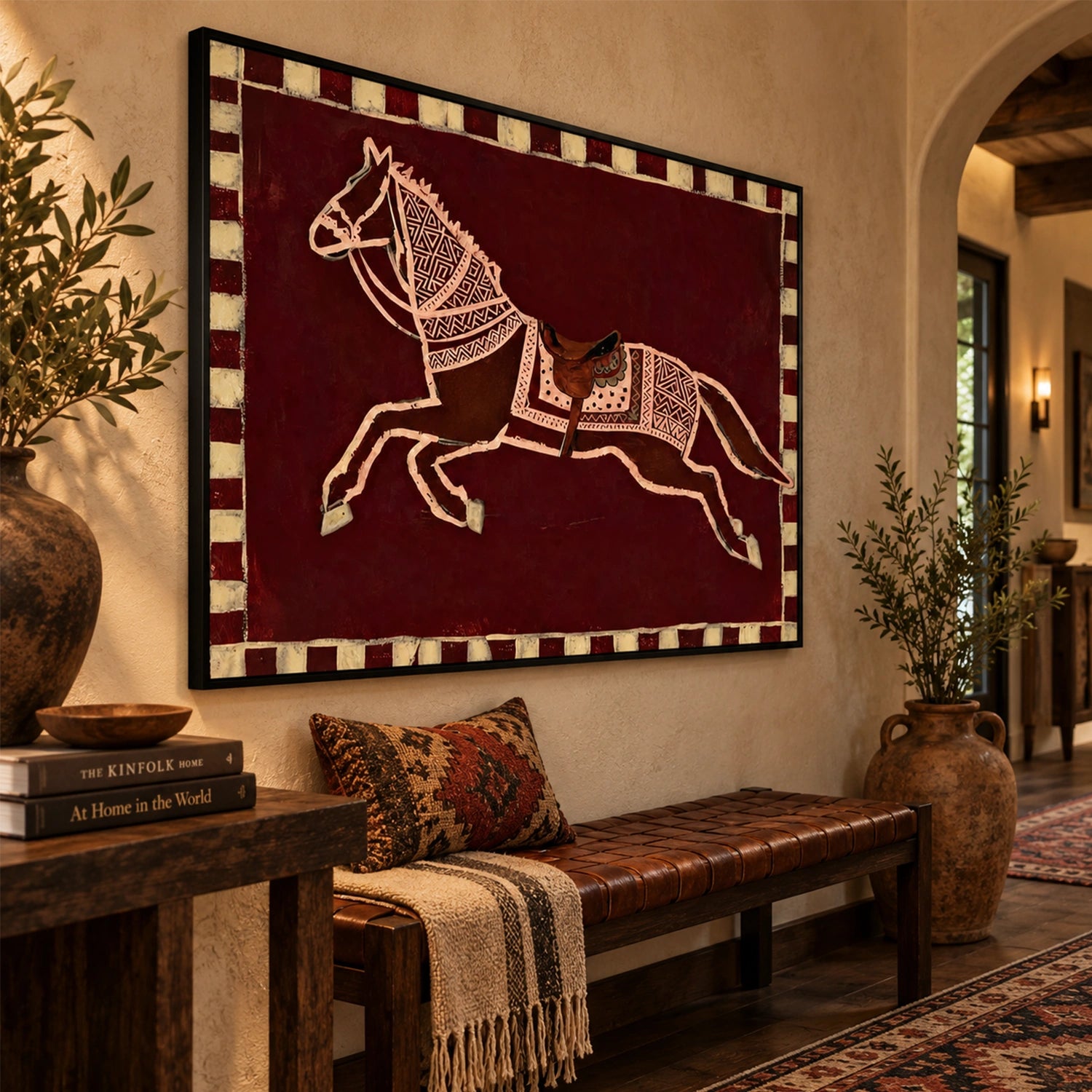 Abstract Animal Horse Wall Art #AL224