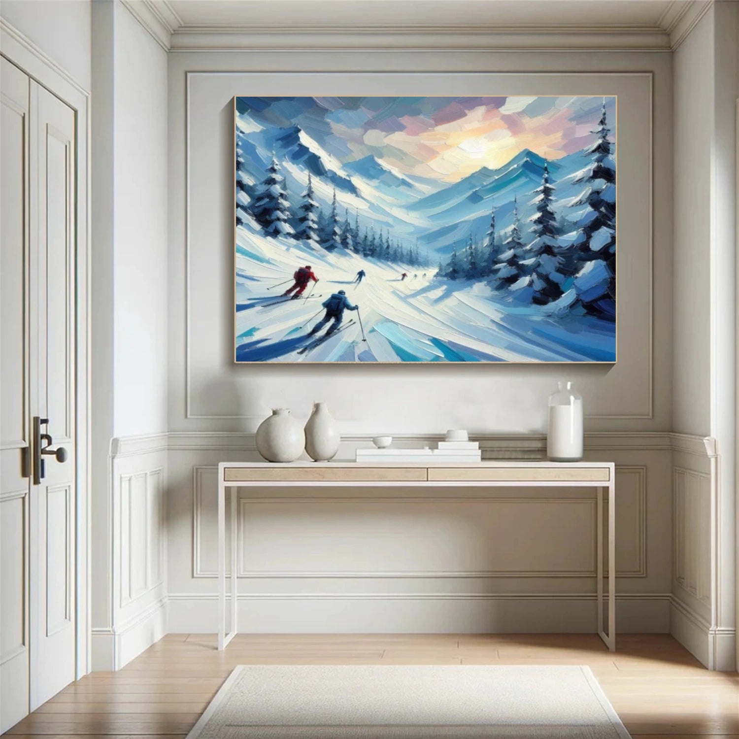 Skiing Sport Wall Art #SA053