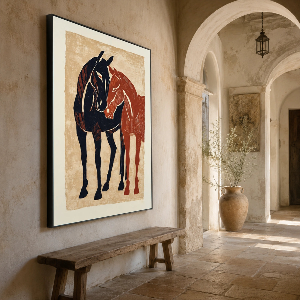 Abstract Animal Horse Wall Art #AL231