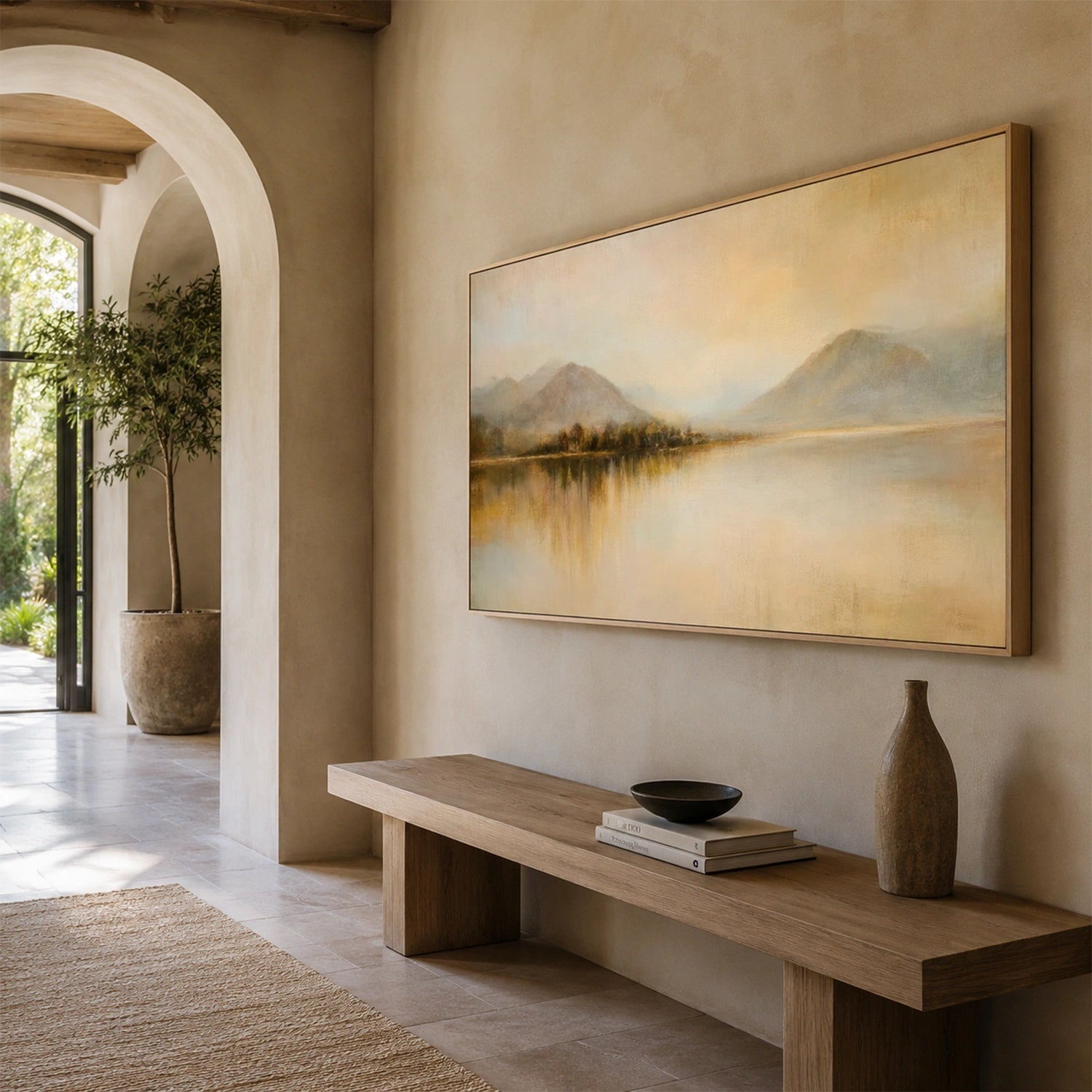 Abstract Mountain Canvas Art #MM410