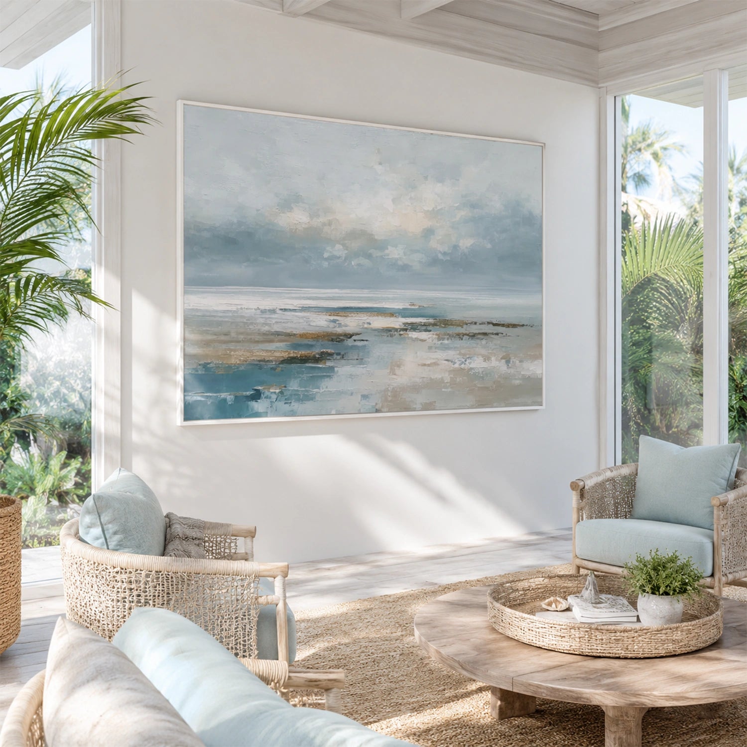 Sea & Sky Abstract Wall Art #MS348