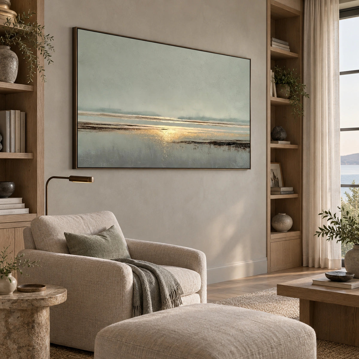 Sea & Sky Abstract Wall Art #MS370