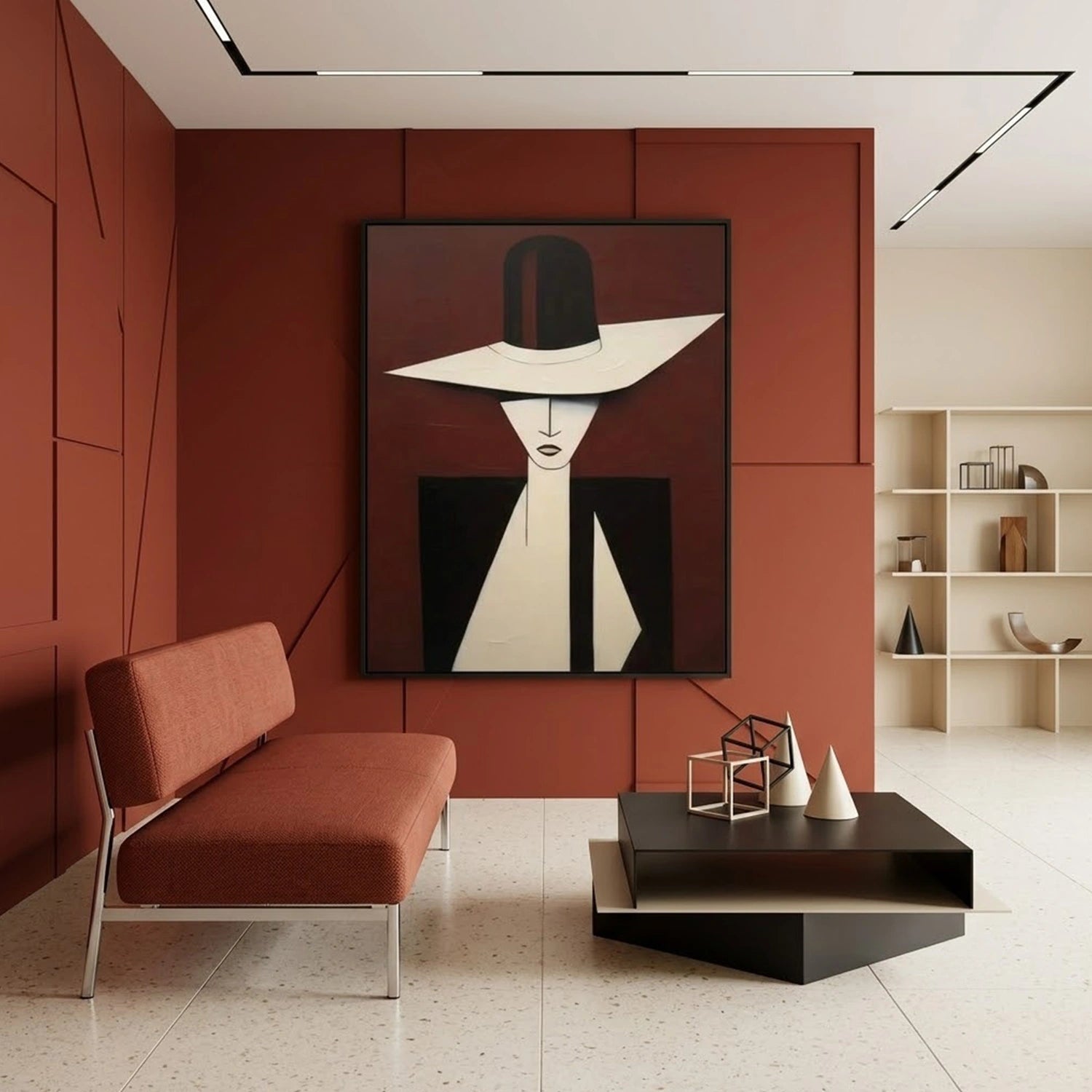 Abstract Portrait Wall Art #AP136