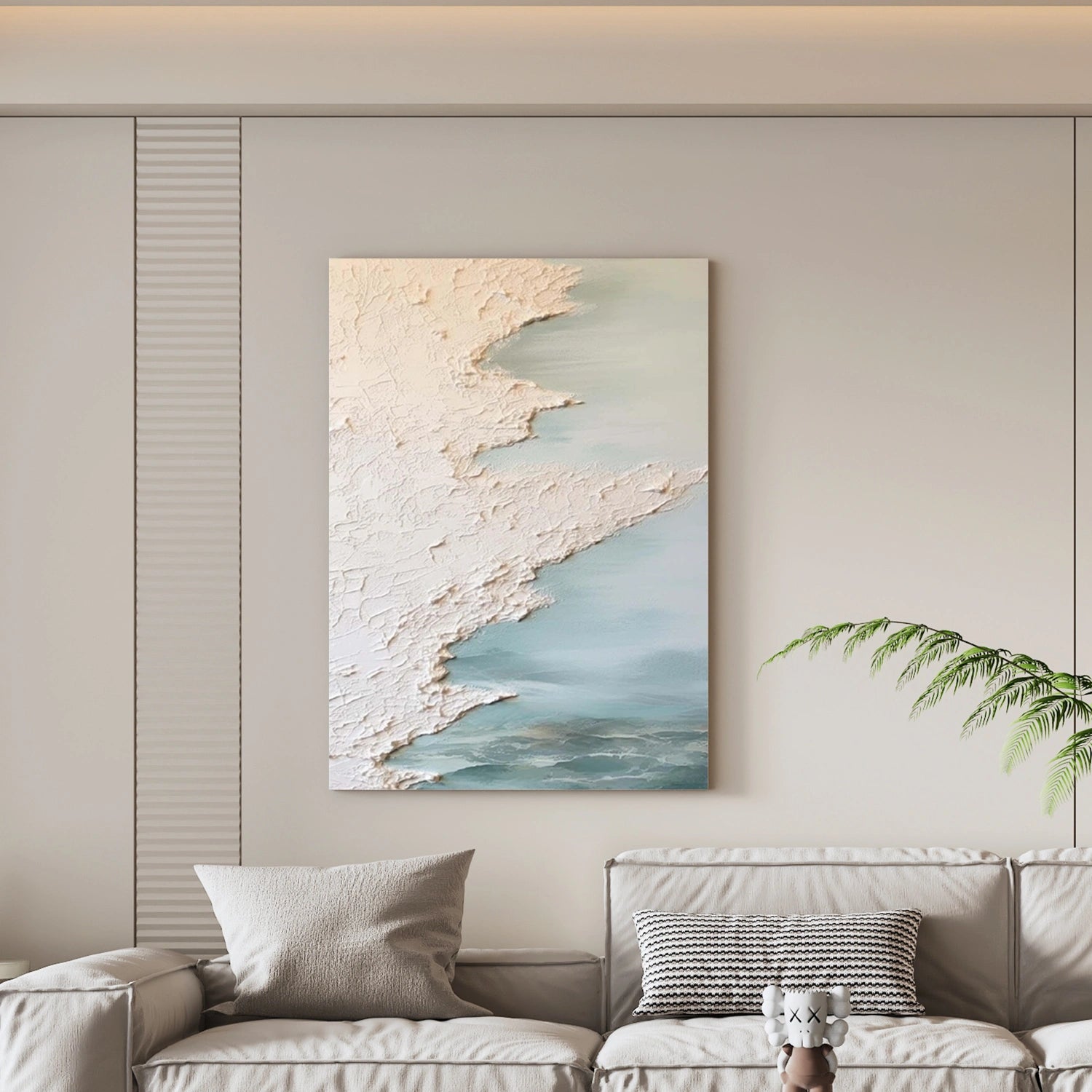 Sea & Sky Abstract Textured Wall Art #MS146