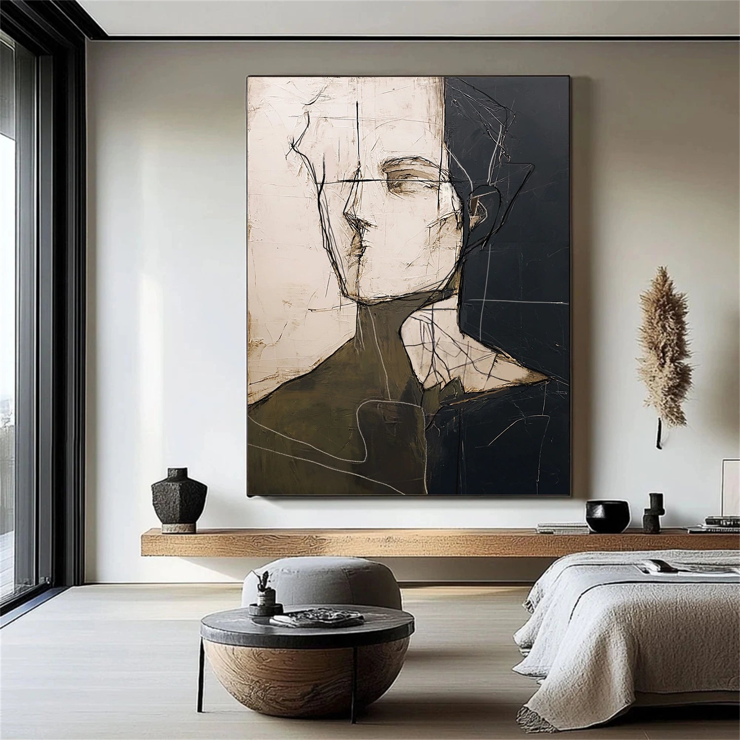 Abstract Portrait Wall Art #AP108