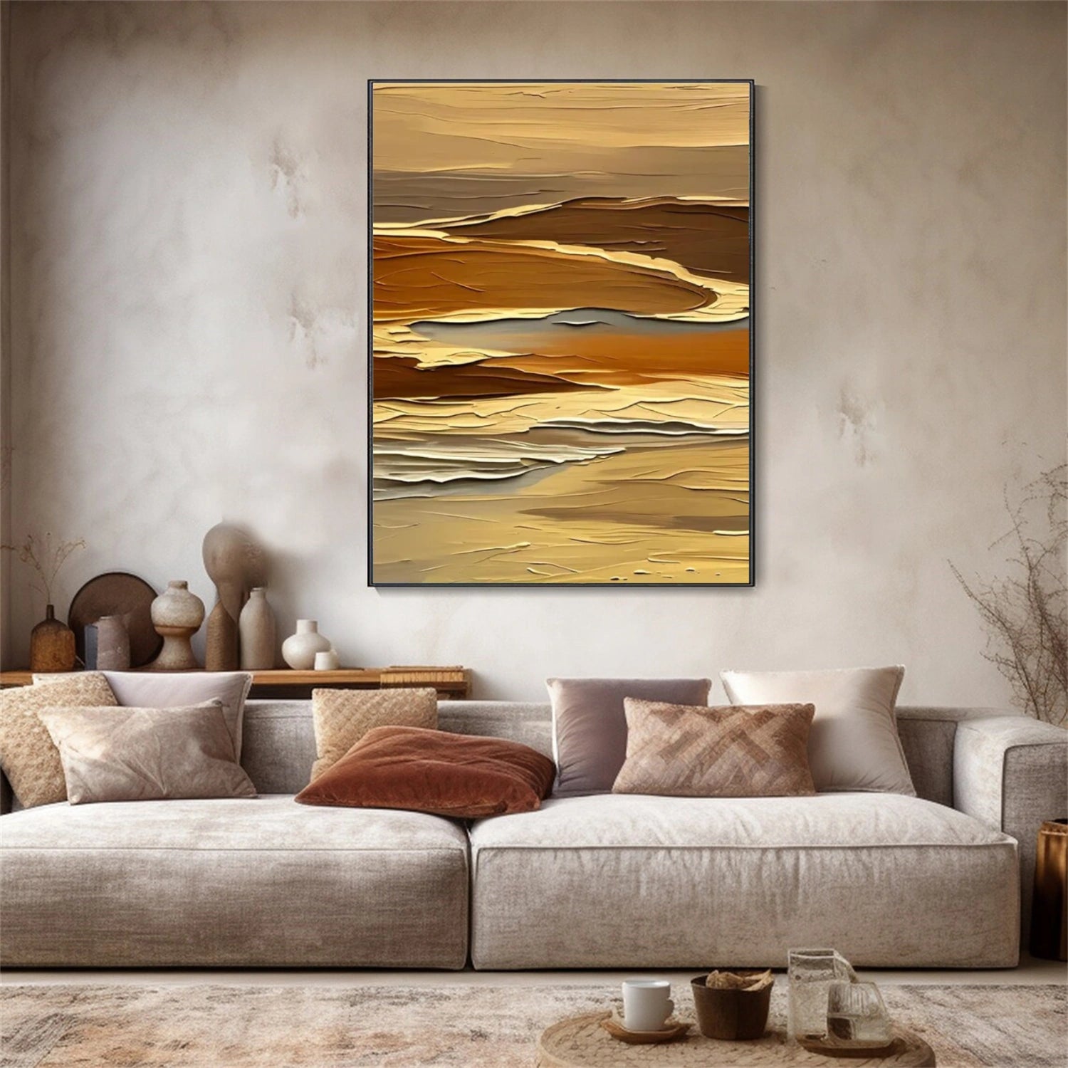Abstract Mountain Canvas Art #MM277