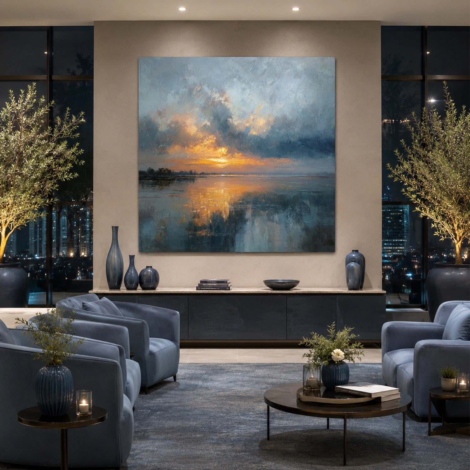 Sea & Sky Abstract Wall Art #MS336