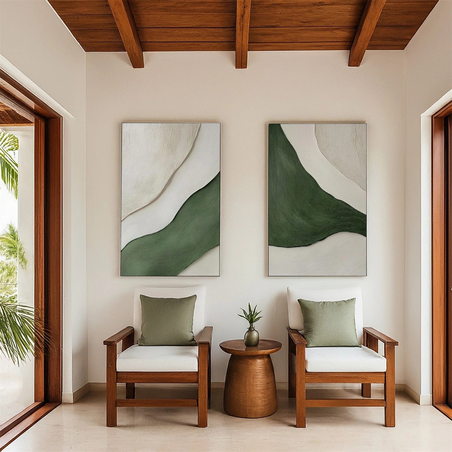 Minimalist Textured Canvas Art Set of 2 #MM347