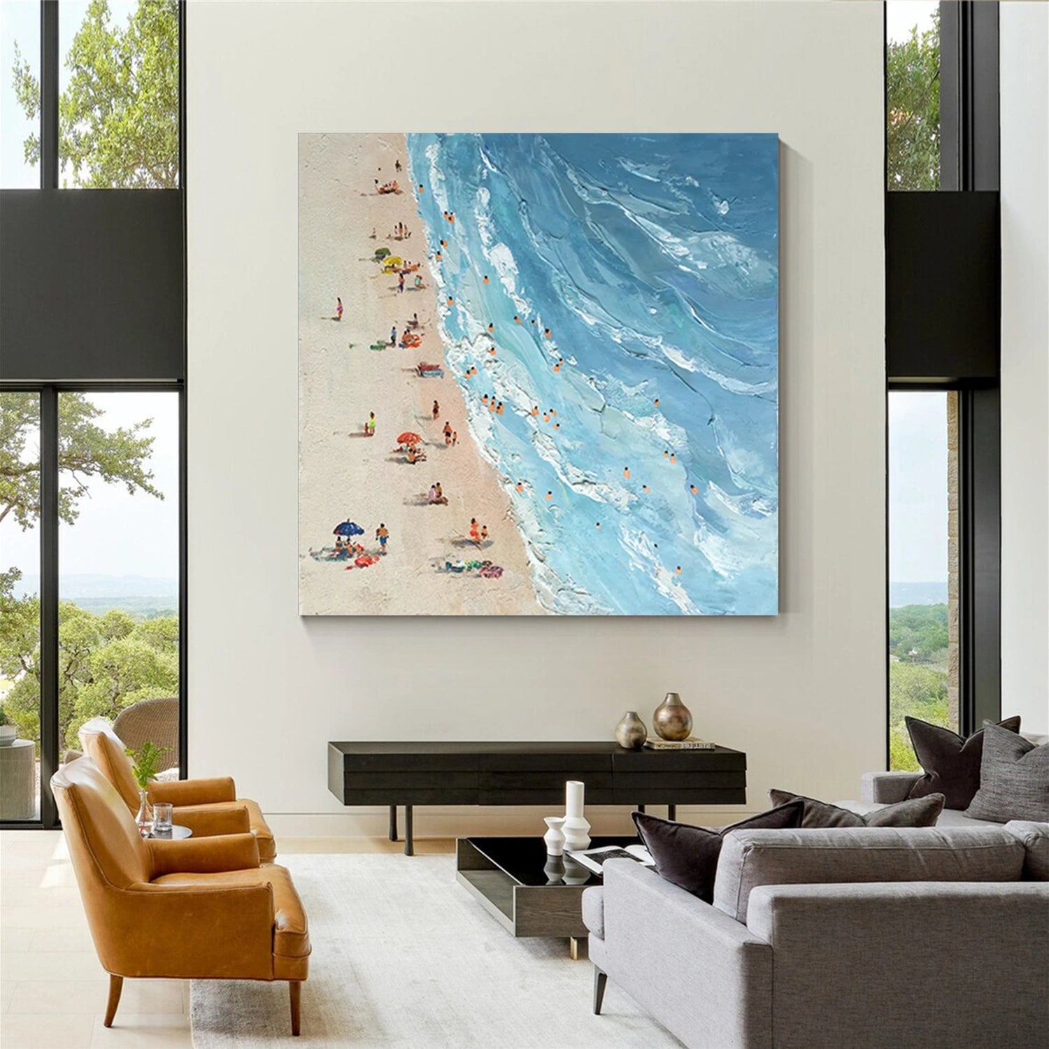 Swimming Sport Textured Wall Art #SA030