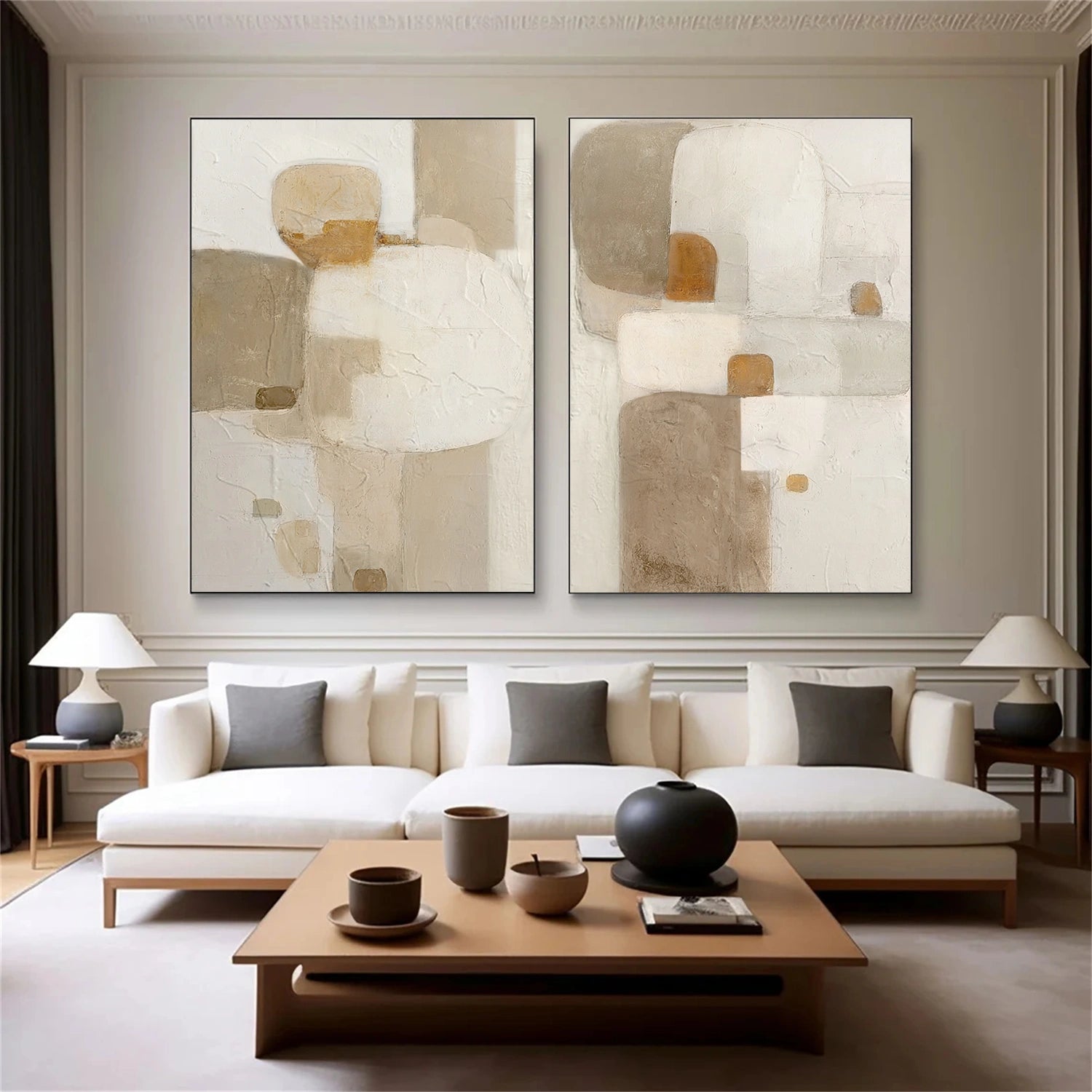 Wabi Sabi Canvas Art Set of 2 #WS686