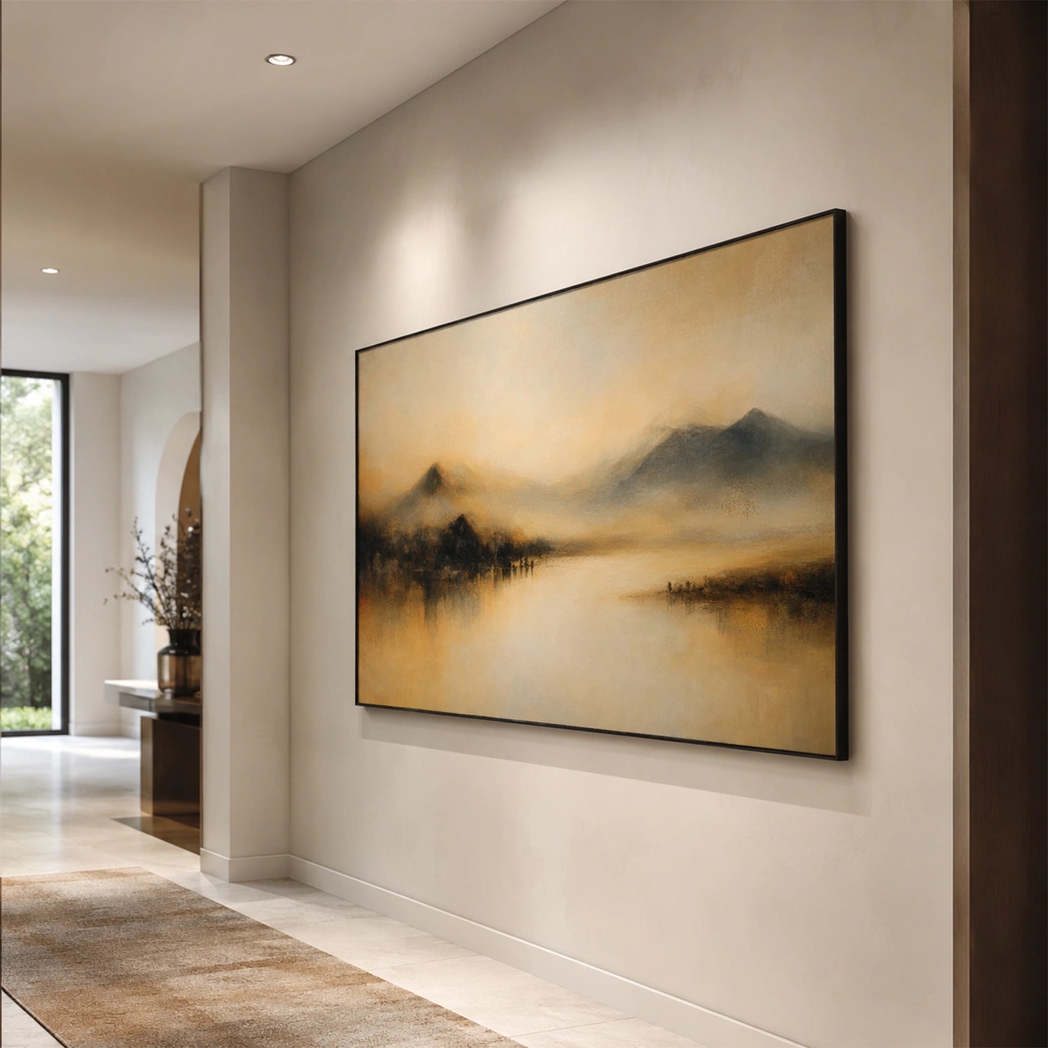 Abstract Mountain Canvas Art #MM411