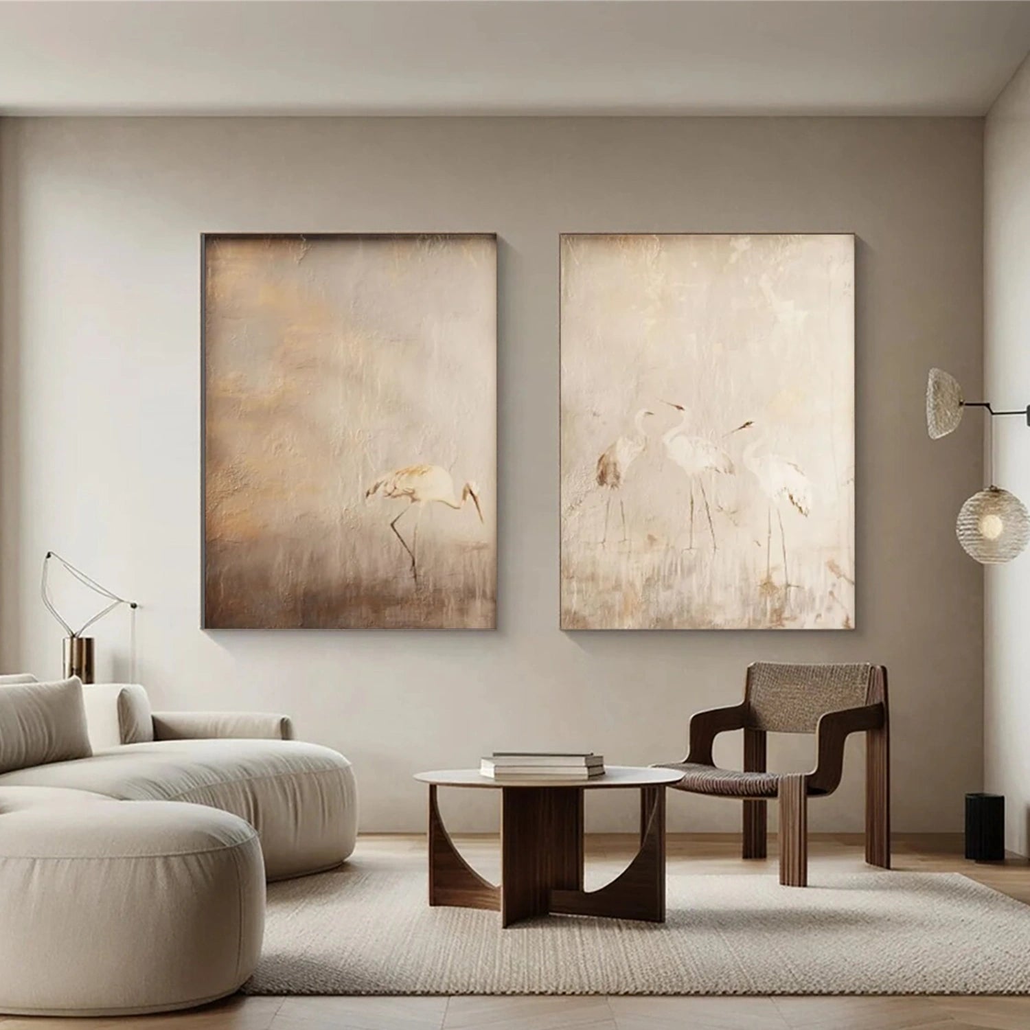 Abstract Animal Wall Art Set of 2 #AL141