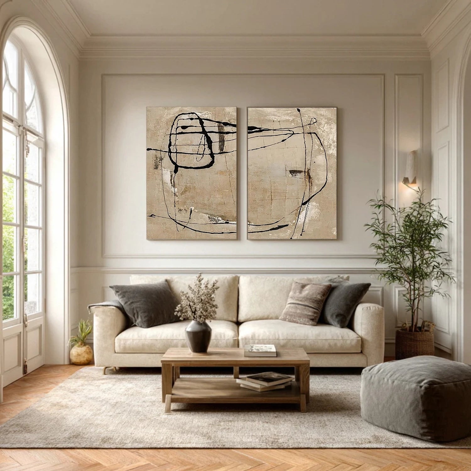 Wabi Sabi Canvas Art Set of 2 #WS853