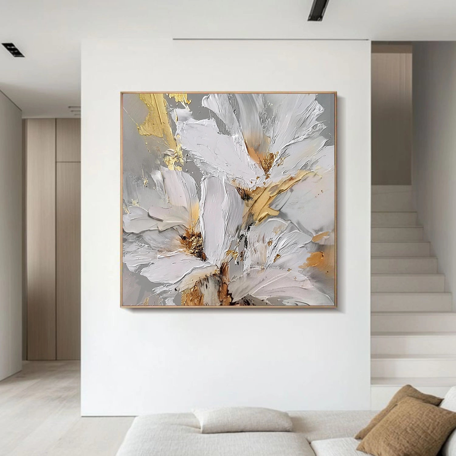 Flower & Tree Abstract Textured Wall Art #ML228