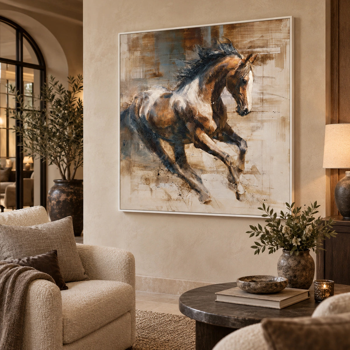 Abstract Animal Horse Wall Art #AL234