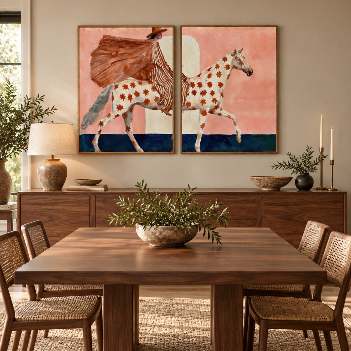 Western Cowboy Art Set of 2 #VA215