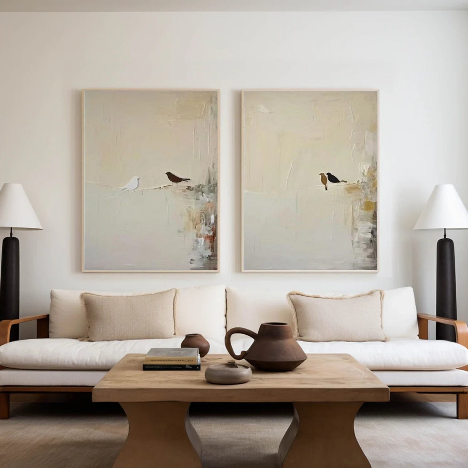 Abstract Animal Wall Art Set of 2 #AL153