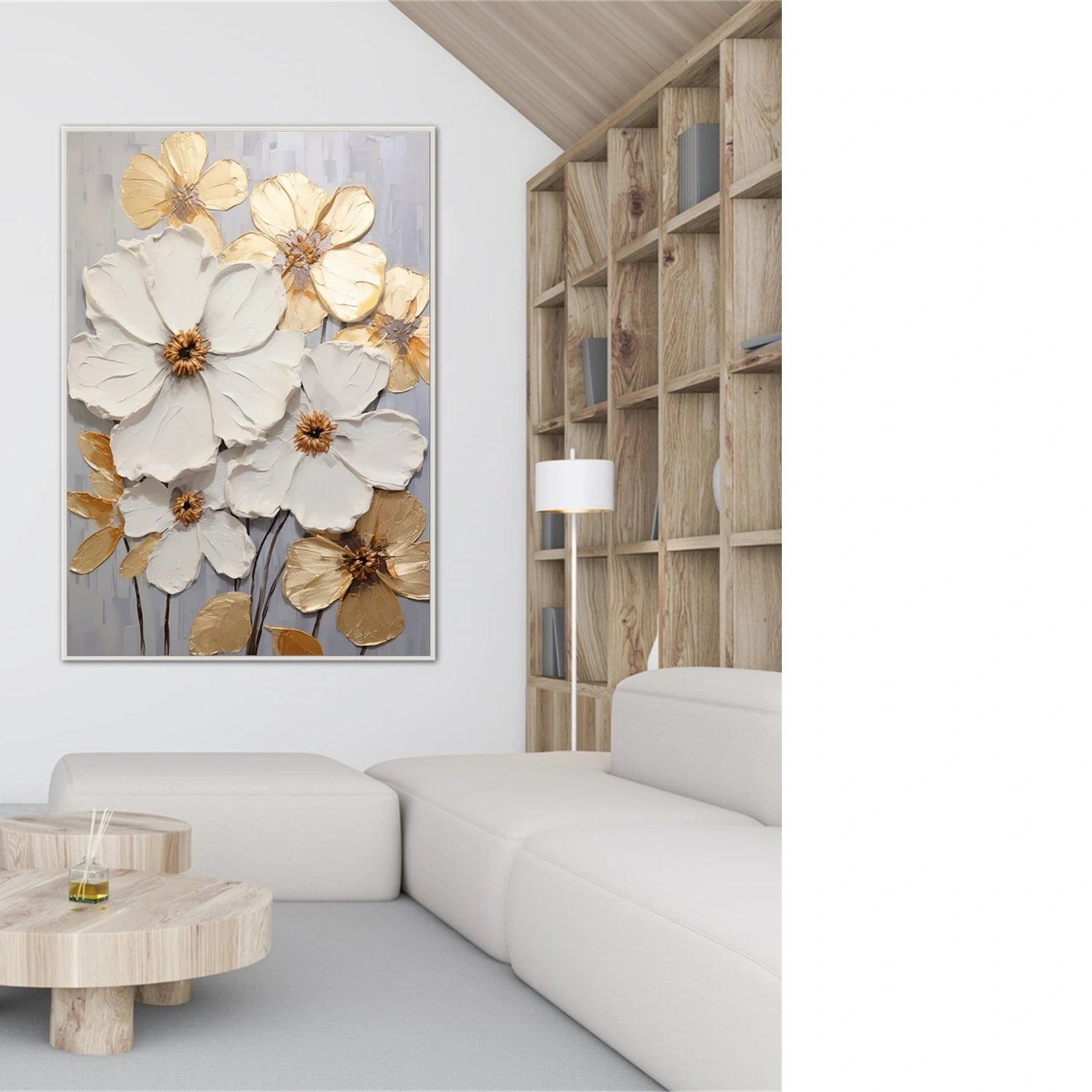 Flower & Tree Abstract Textured Wall Art #ML095