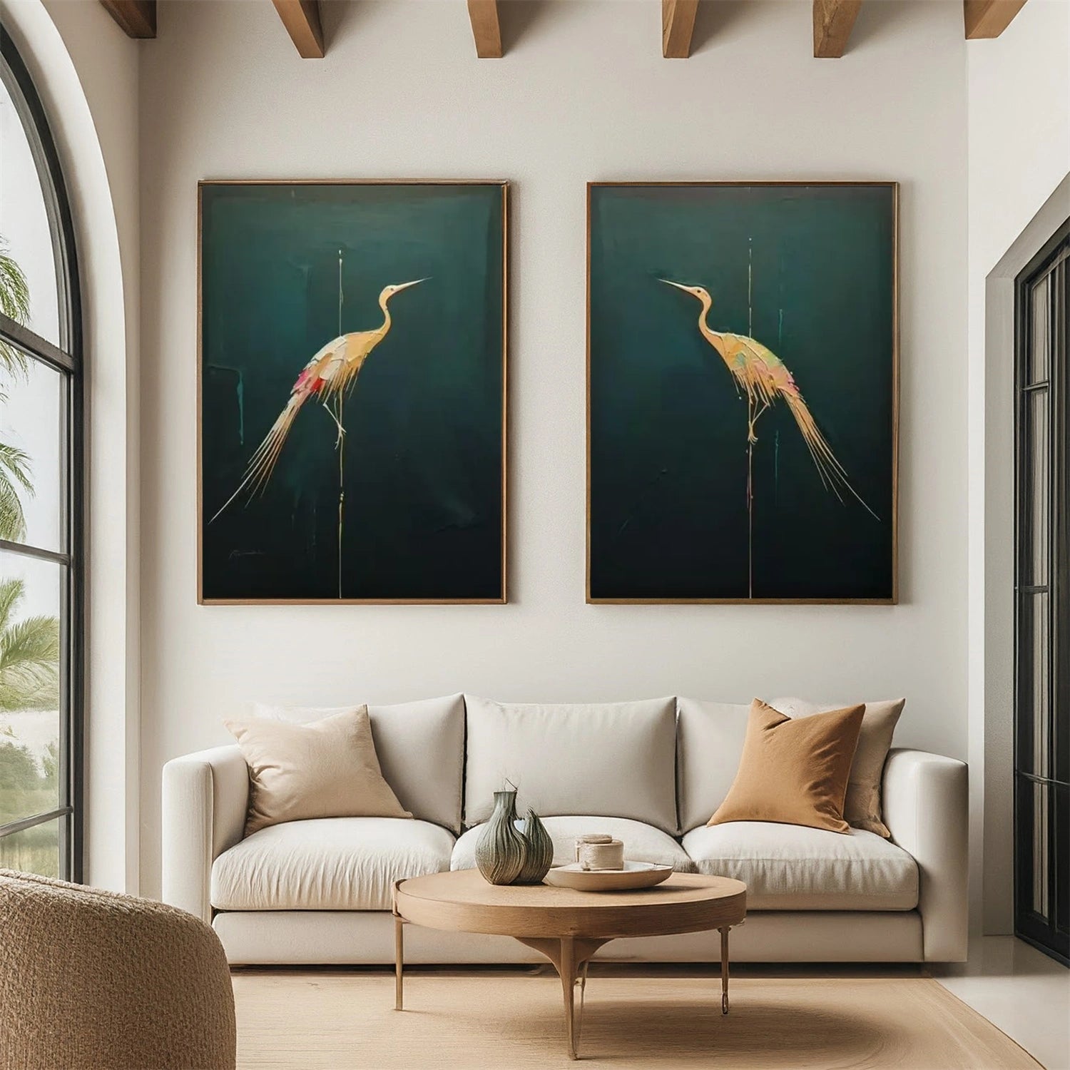 Abstract Animal Wall Art Set of 2 #AL152