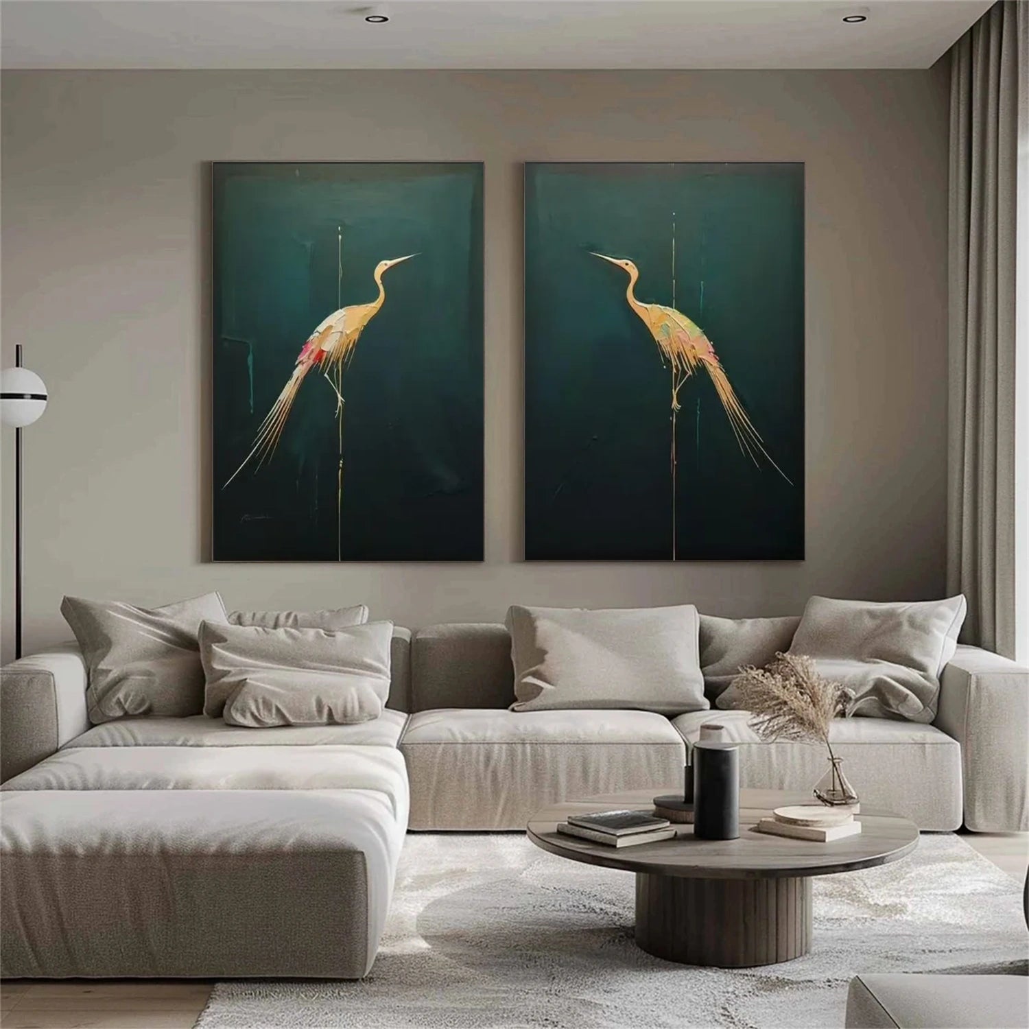 Abstract Animal Wall Art Set of 2 #AL152