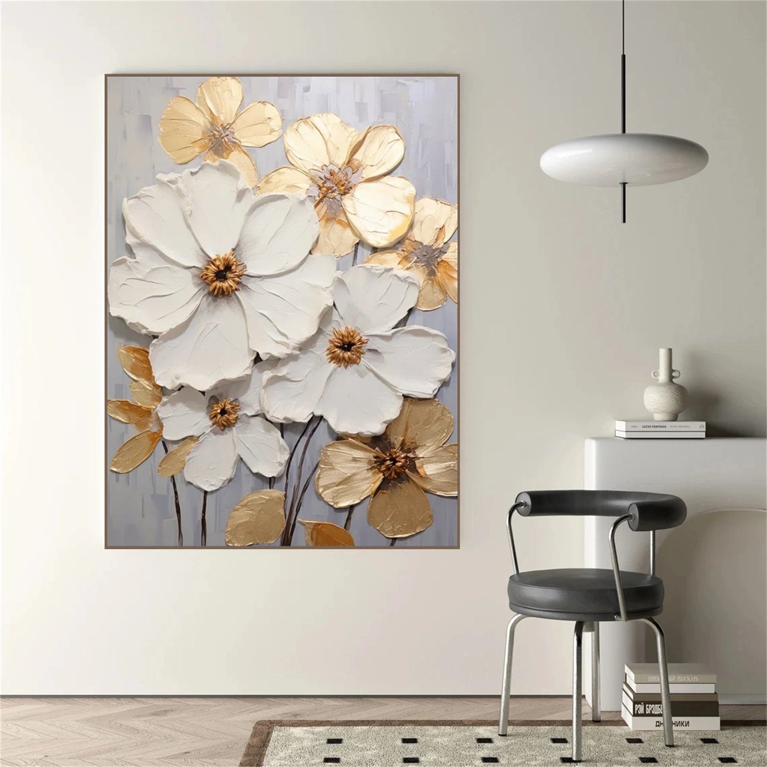 Flower & Tree Abstract Textured Wall Art #ML095