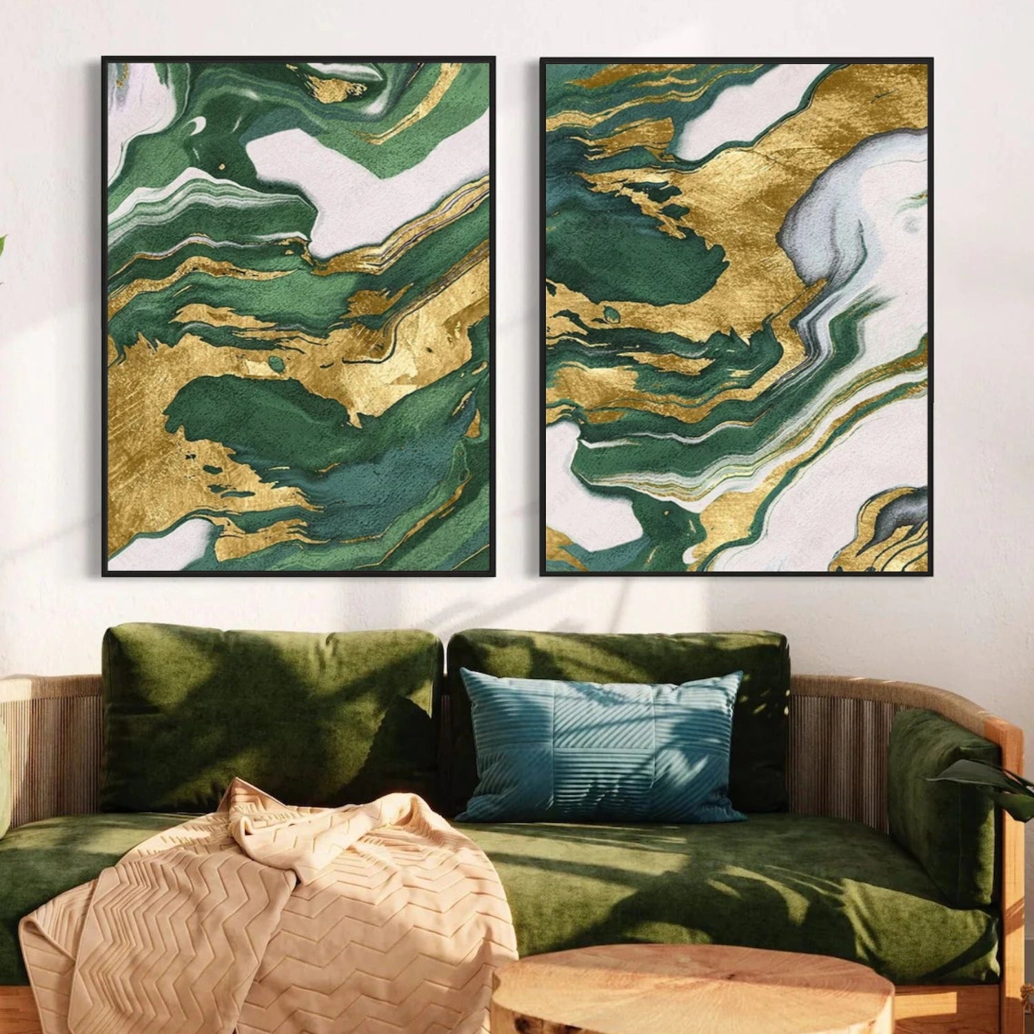 Abstract Canvas Art Set of 2 #WS858