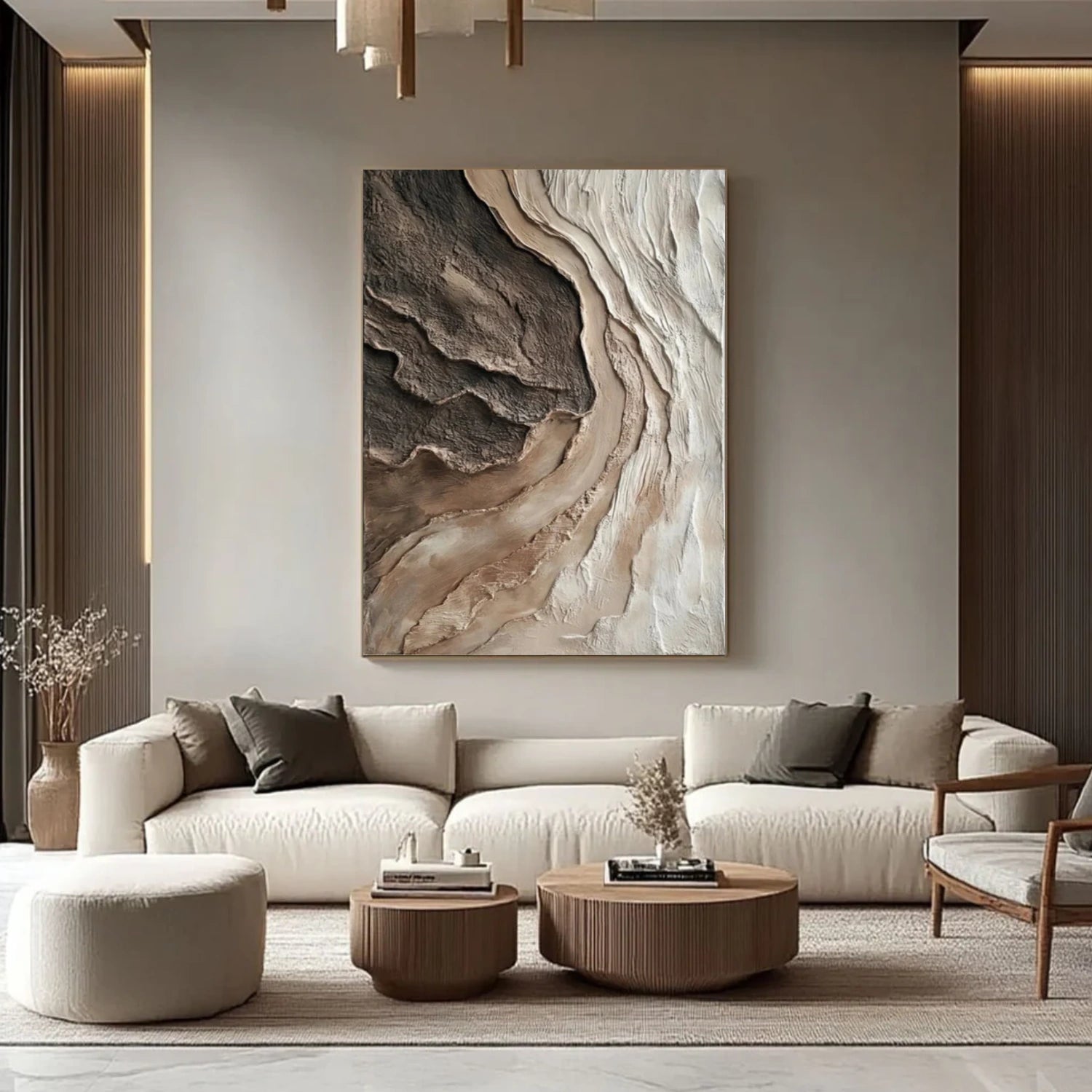 Abstract Textured Canvas Art #WS923