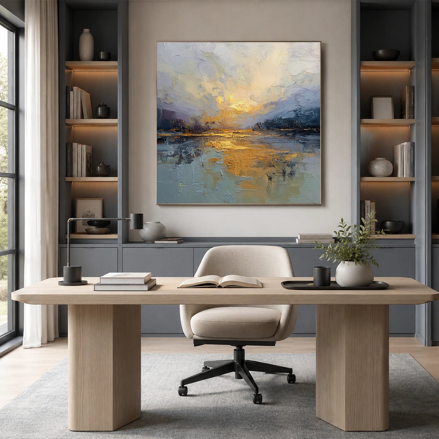 Sea & Sky Abstract Wall Art #MS343