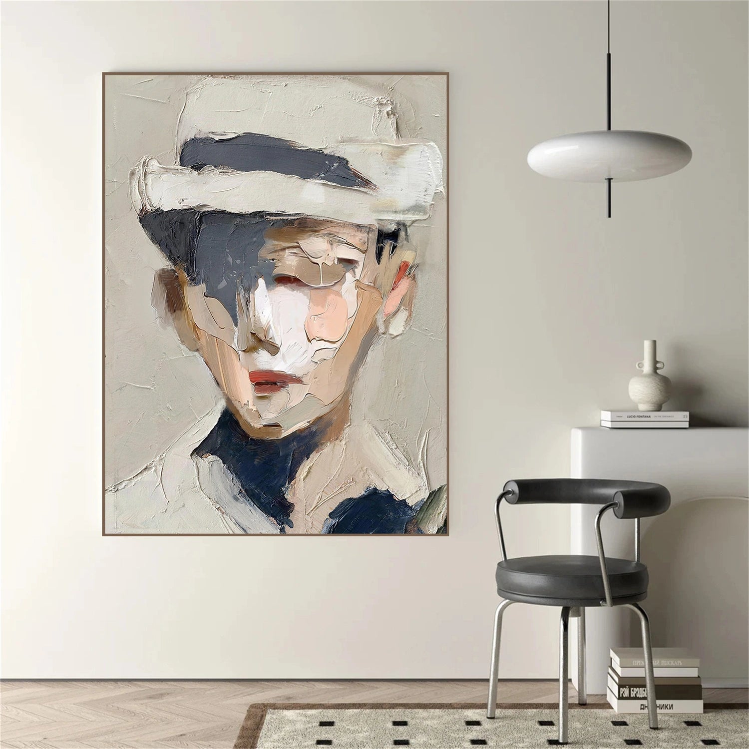Abstract Portrait Textured Wall Art #AP120