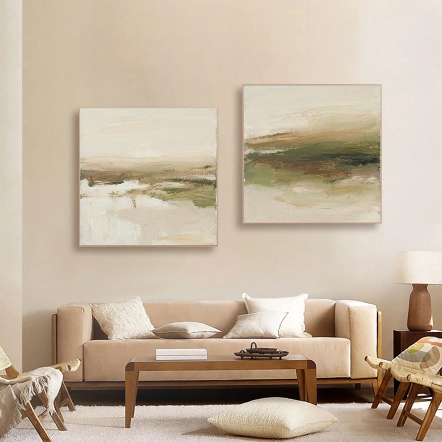 Wabi Sabi Canvas Art Set of 2 #WS756
