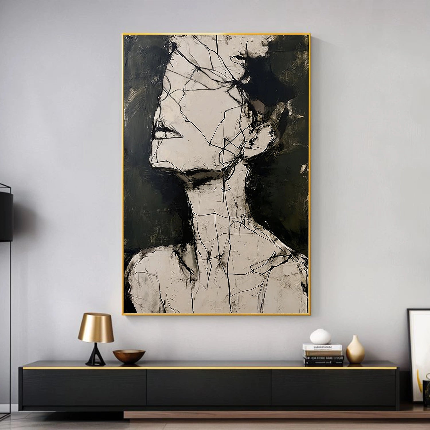 Abstract Portrait Wall Art #AP107