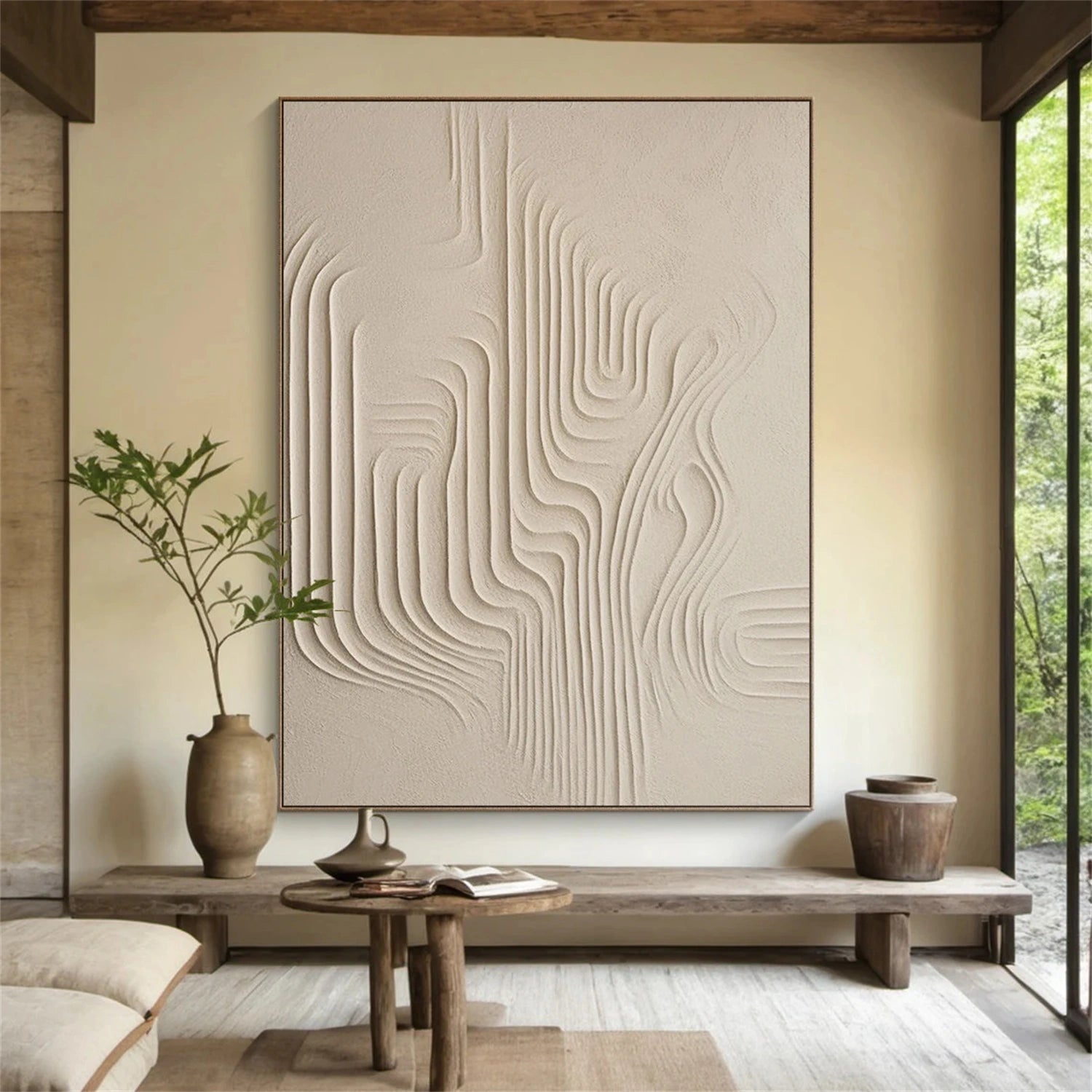 Minimalist Brown & Beige Art #MB027