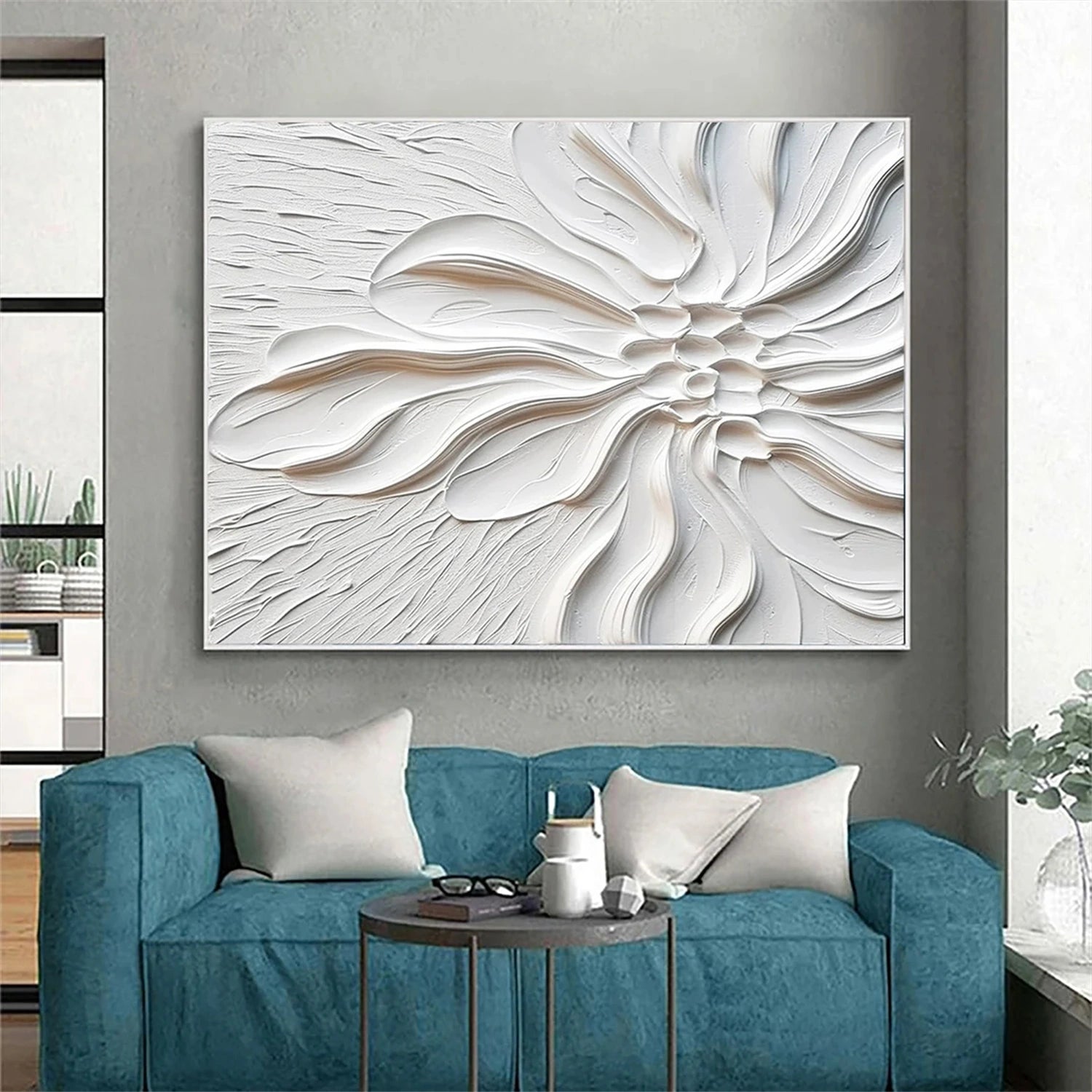 Flower & Tree Abstract Textured Wall Art #ML057