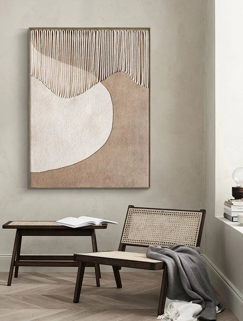 Minimalist Brown & Beige Art #MB001