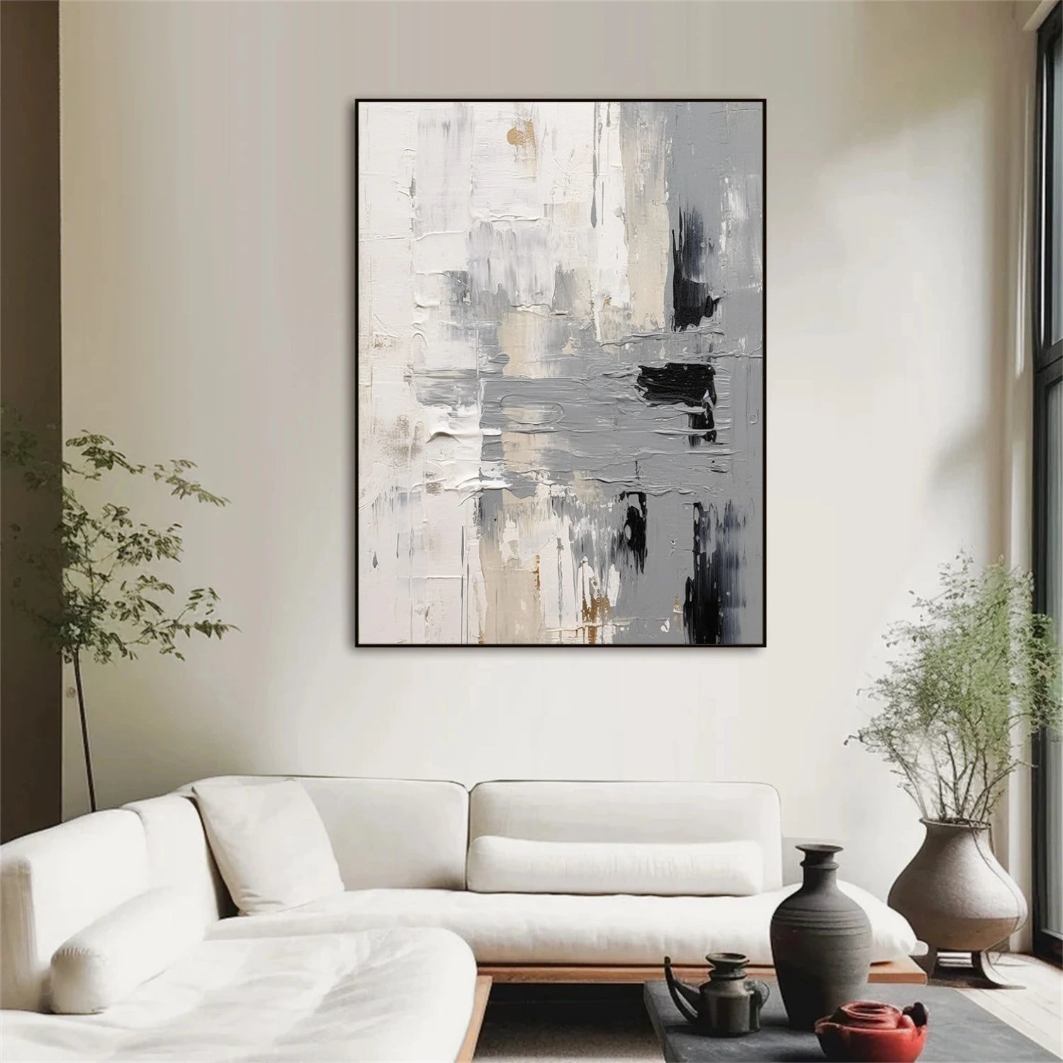 Abstract Textured Canvas Art #WS945