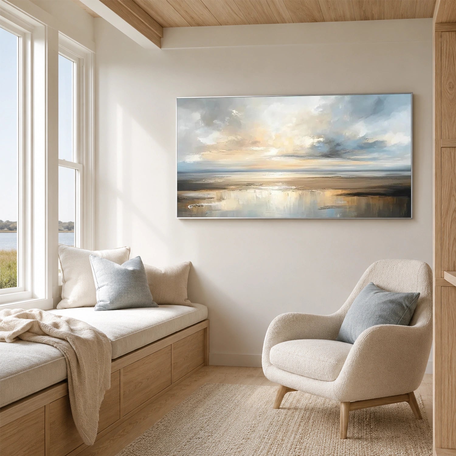 Sea & Sky Abstract Wall Art #MS360