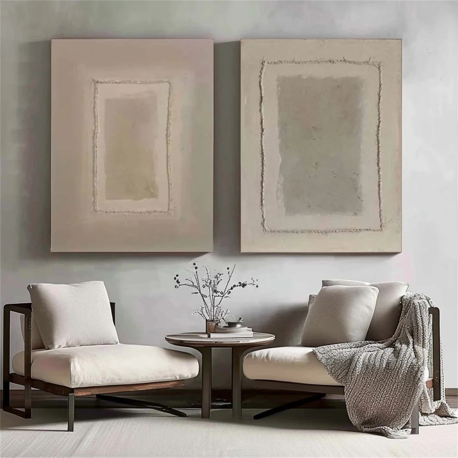 Wabi Sabi Canvas Art Set of 2 #WS704