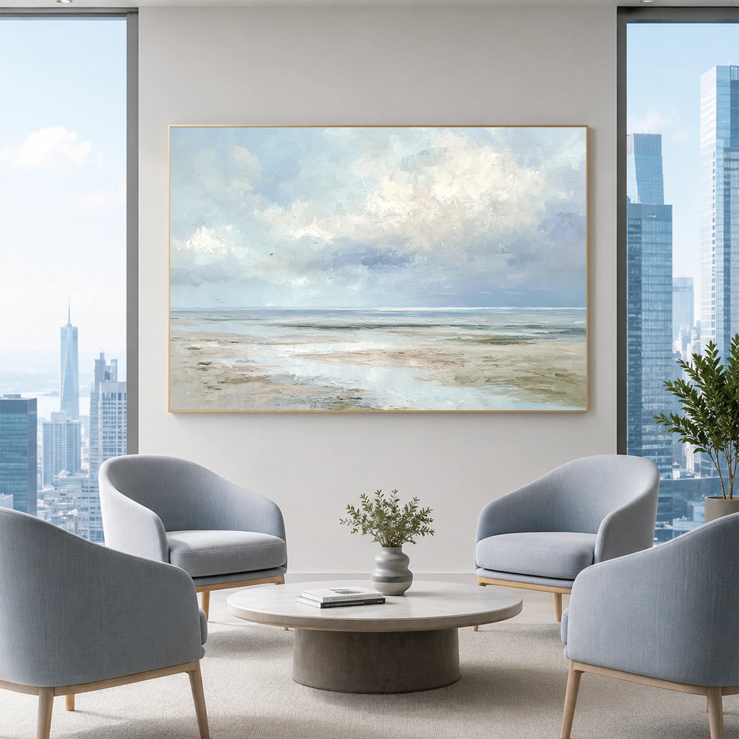 Sea & Sky Abstract Wall Art #MS350