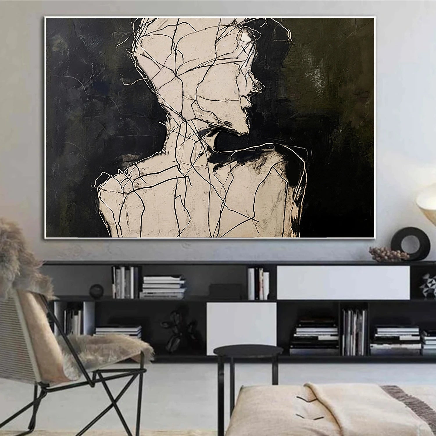 Abstract Portrait Wall Art #AP109