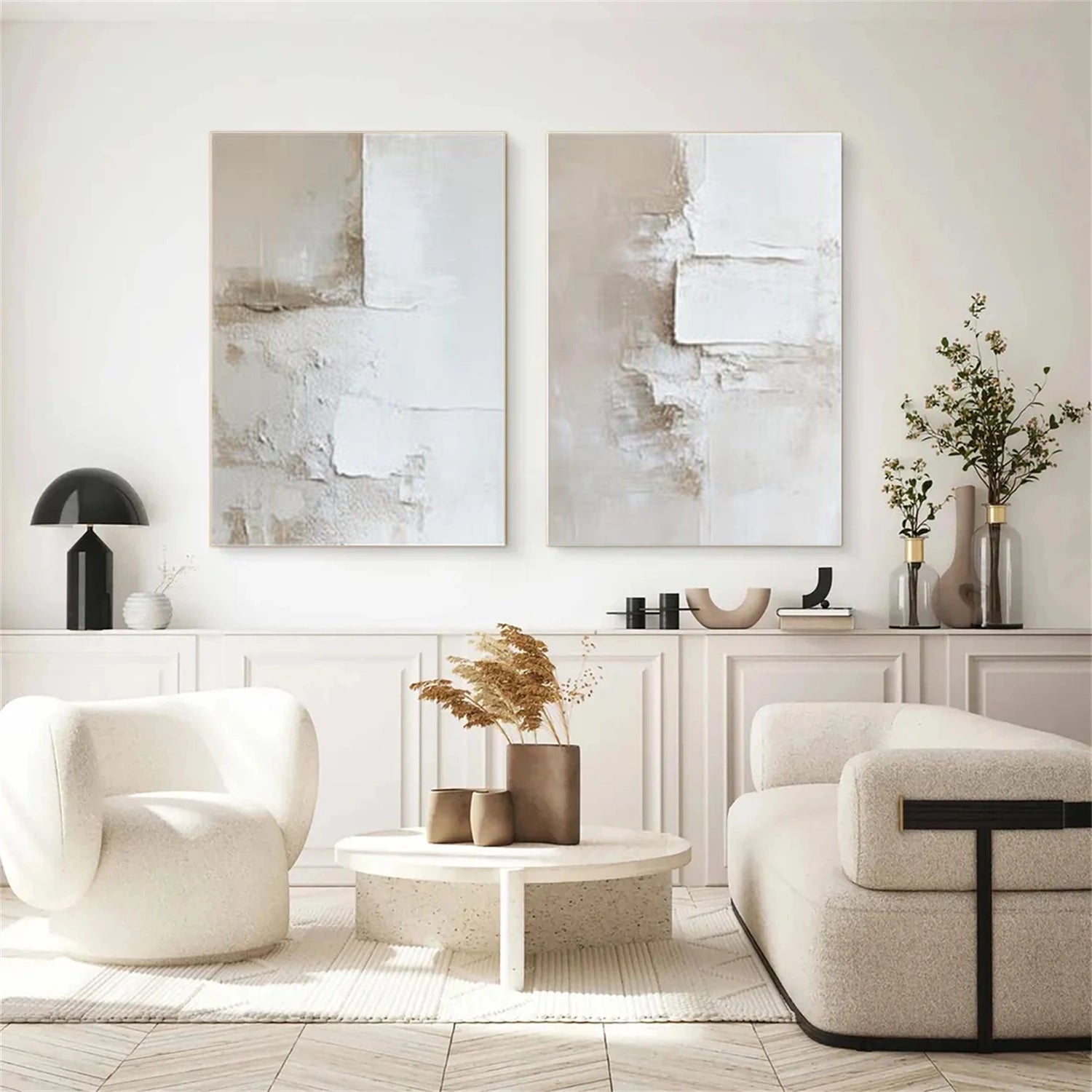 Abstract Canvas Art Set of 2 #WS979