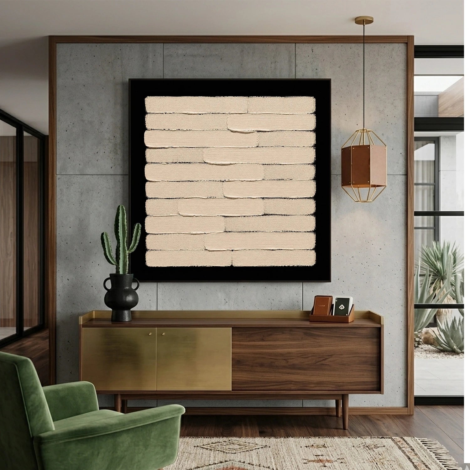 Wabi Sabi Textured Canvas Art #WS1078