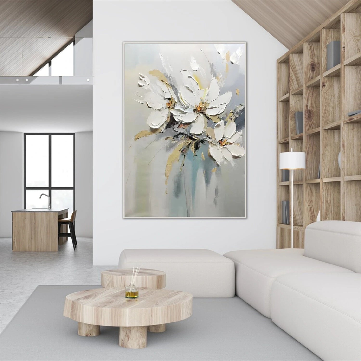 Flower & Tree Abstract Textured Wall Art #ML121