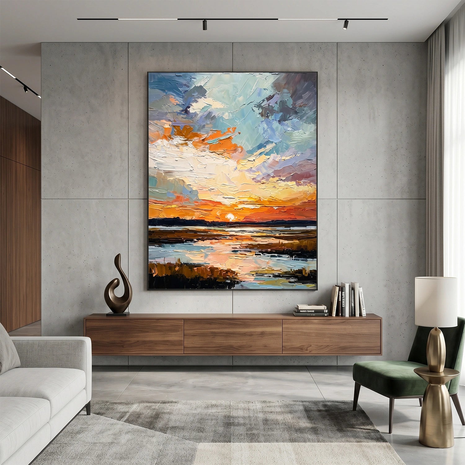 Sea & Sky Abstract Wall Art #MS299