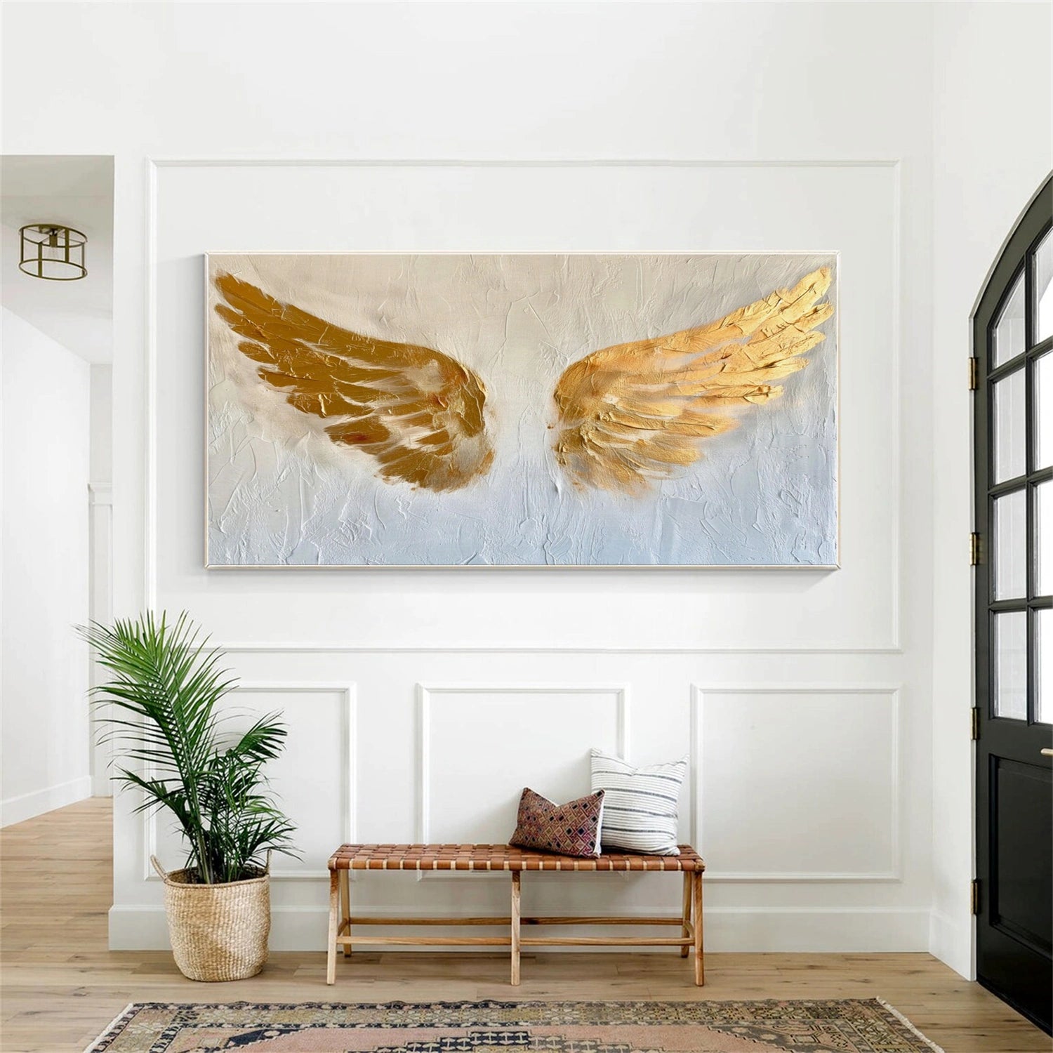 Abstract Angel Wing Textured Painting #AP054