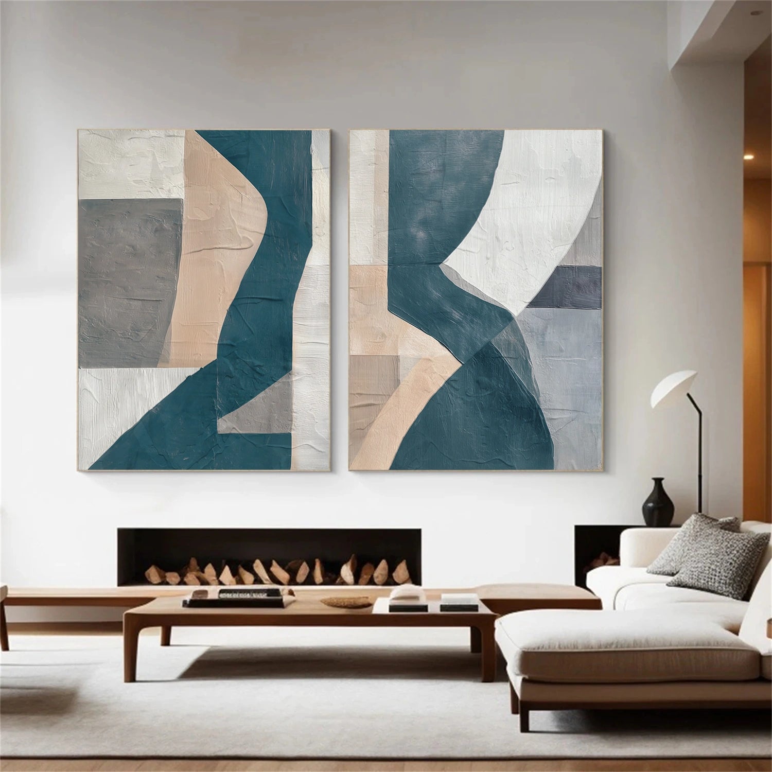 Abstract Canvas Art Set of 2 #WS878