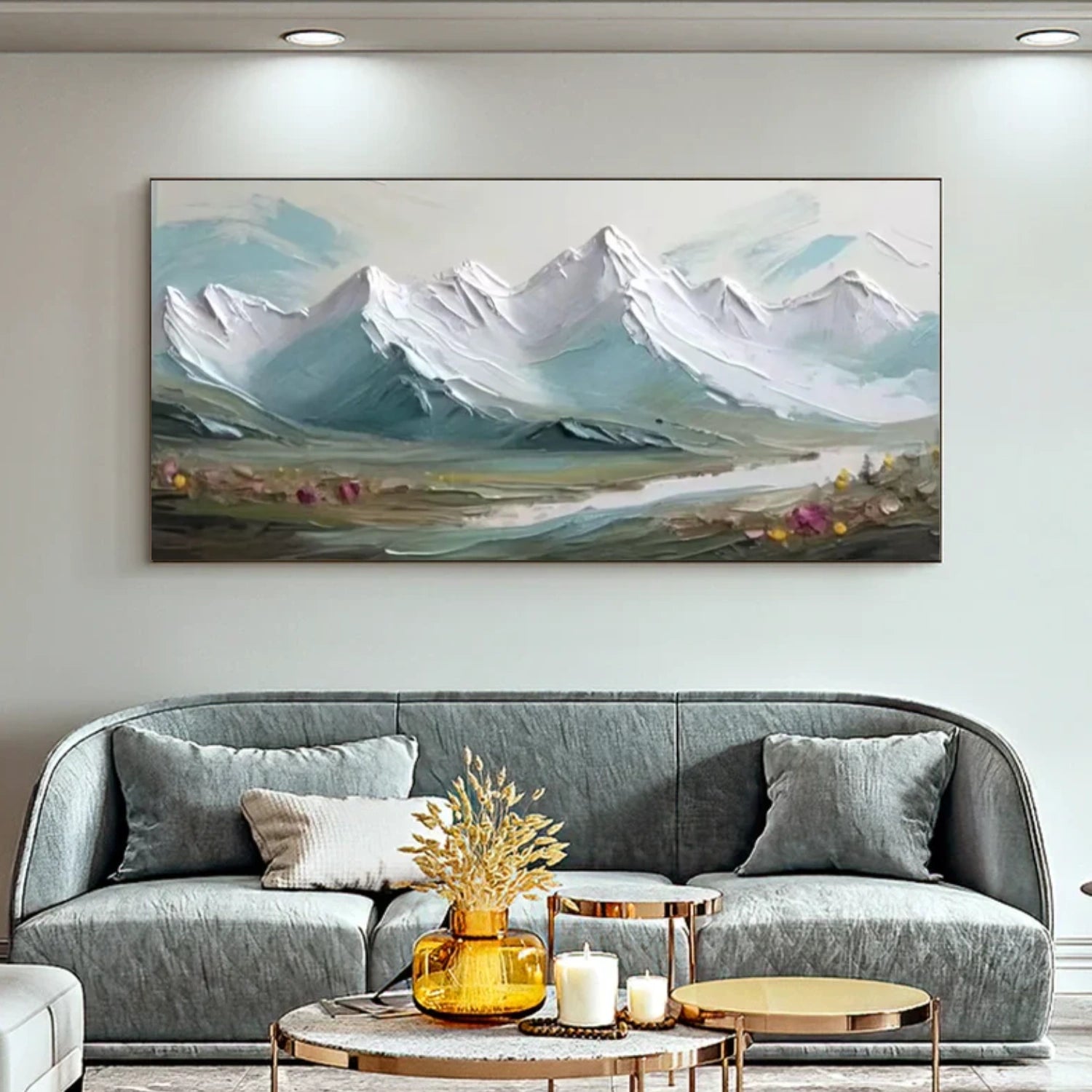 Minimalist Mountain Canvas Art #MM314
