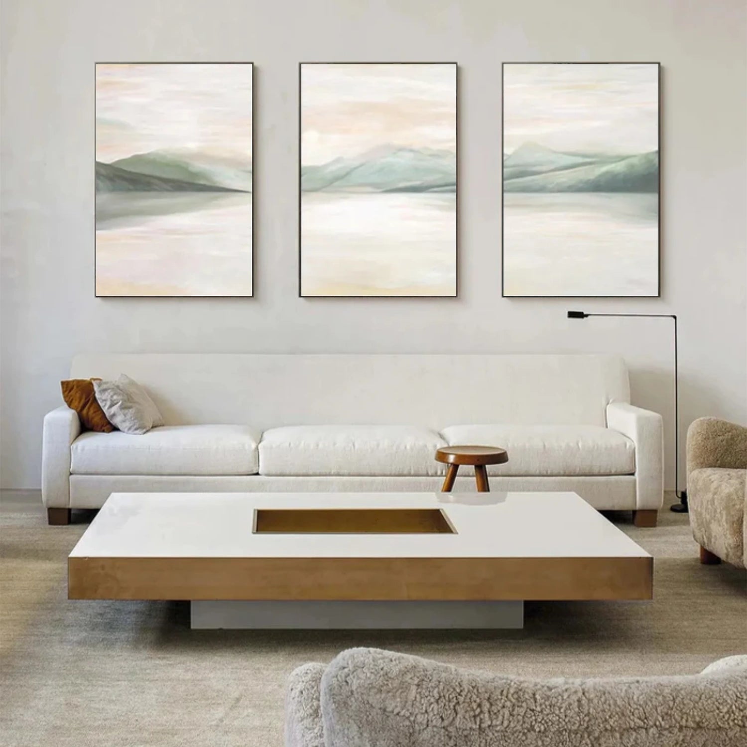 Minimalist Mountain Canvas Art Set of 3 #MM311